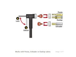 Topeak Mountain Morph Pump -Bicycle accessory tool store 10763 3
