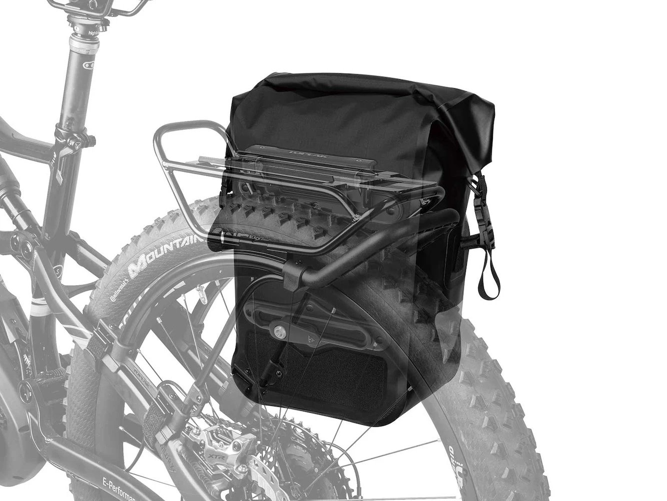 Topeak Pannier-DryBag-waterproof-panner-bag-wreflective-strap-and-QuickClick-Mount-15L 2022 6 Topeak Pannier-DryBag-waterproof-panner-bag-wreflective-strap-and-QuickClick-Mount-15L 2022 - Image 4